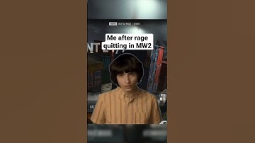 When you rage quit in MW2