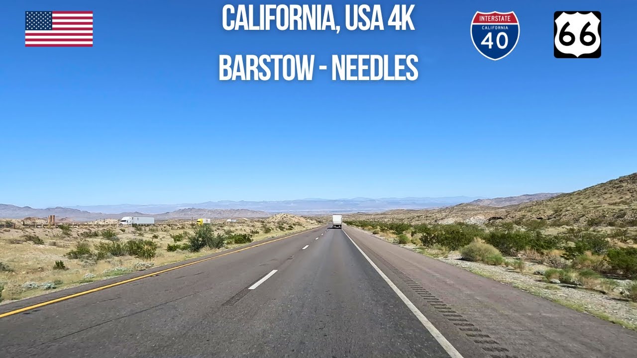 🚐 RV Drive in California | Route 66 & I-40: Barstow to Needles (California Desert)