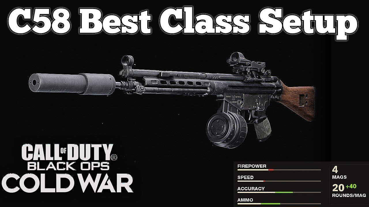 Black Ops Cold War: C58 Best Class Setup - YouTube