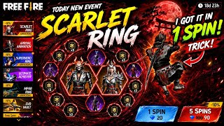 🔥 FREE FIRE 1 SPIN TRICK 2026 😱 | SCARLET RING BUNDLE IN 1 SPIN!