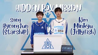 [X101 SPECIAL] Hidden Box Mission | Kim Minkyu (Jellyfish) VS Song Hyeongjun (Starship)