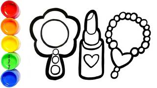 🪞💄📿 Draw Mirror, Lipstick &amp; Necklace for Kids | Fun Learning Drawing ✏️ | Kids Rhymes 🎵 | Yup Yup Go