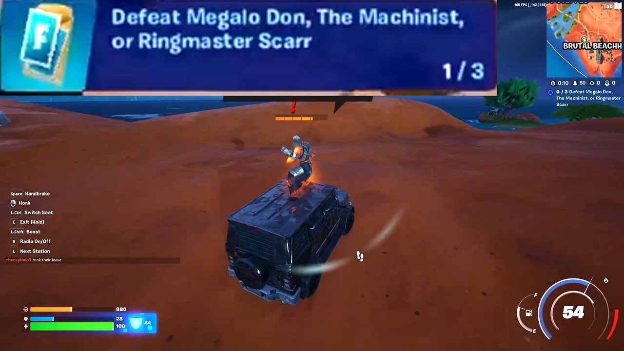 Defeat Megalo Don, The Machinist, or Ringmaster Scarr Fortnite YouTube