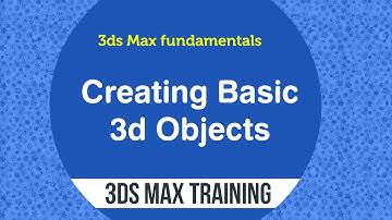 Creating basic 3d Objects in 3ds Max - Telugu 3dsmax Course
