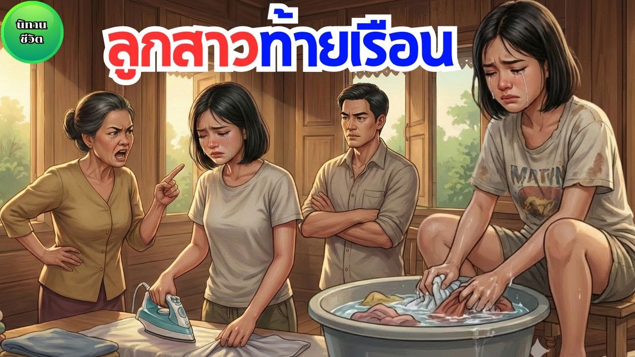 นิทาน ลูกสาวท้ายเรือน เพราะฝากความหวังทั้งหมดไว้กับลูกชายที่รัก ลูกสาวคนเล็กเลยได้แค่อยู่ท้ายเรือน