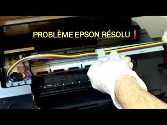 Un tampon d'encre de l'imprimante est quasiment en fin de vie Epson  problème résolu 