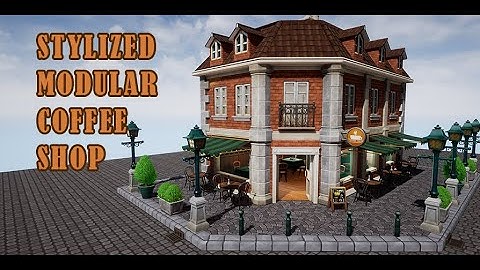 Stylized Coffee Shop Environment - Game Assets