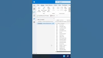 How to Count Total number of Contacts in Outlook? #short
