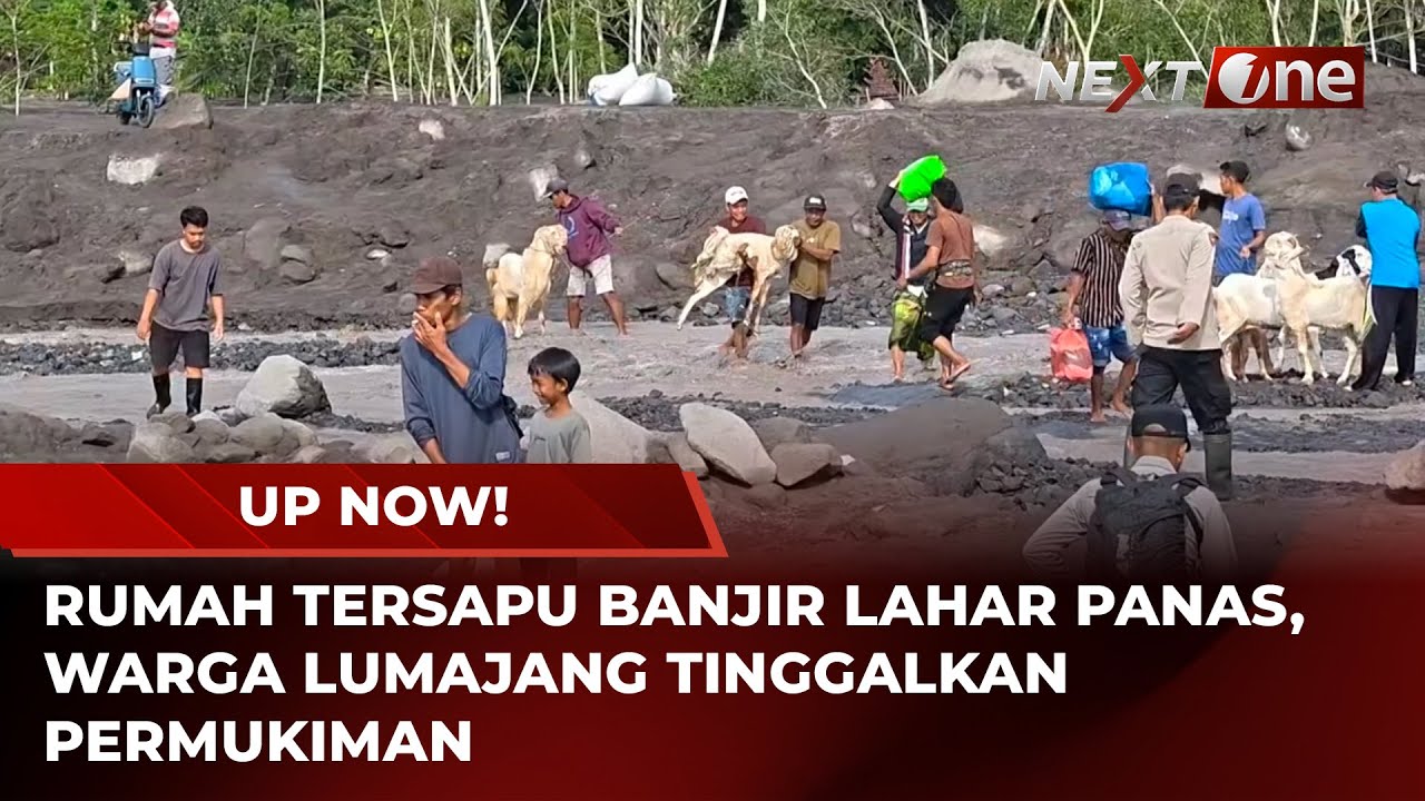 Ratusan Warga Lumajang Berbondong-Bondong ke Pengungsian, Setelah Rumahnya Diterjang Lahar Panas