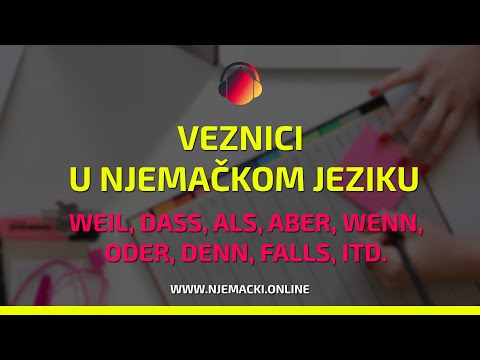 Sve o veznicima u njemačkom jeziku (A1, A2, B1) - 2019