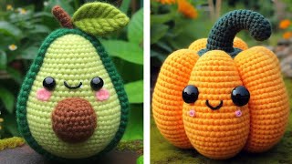 Fruits and Vegetables Amigurumi | Crochet Ideas 06 #cute #crochet #amigurumi #ideas