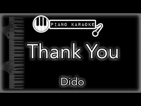 Thank You - Dido - Piano Karaoke Instrumental