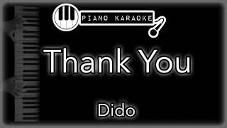 Thank You - Dido - Piano Karaoke Instrumental Resimi