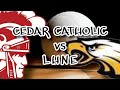 Cedar Catholic vs Lutheran High Northeast Volleyball Game 2020