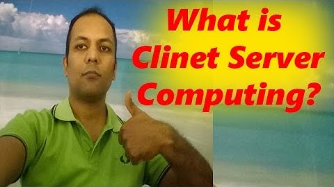 What is client server computing  in Hindi / Urdu