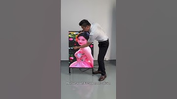 2025 drainage artifact, move the three-fold double-sided LED poster screen, do not install it, plug