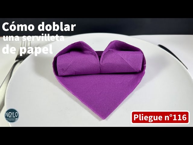 Cómo doblar servilletas de tela elegante