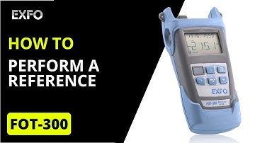 Perform a reference with EXFO