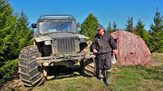 НАШЁЛ ДОМ ТРАКТОРИСТА! ОГРОМНЫЕ ЗАПЧАСТИ ПО-ВСЮДУ! ВЕЗДЕХОД с ПРИЦЕПОМ ПЕРЕГРУЖЕНЫ!