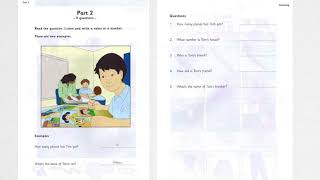 STARTERS 4 TEST 2 LISTENING PART 2
