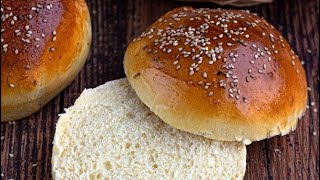 pain burger brioché trop bon et facile à faire )خبز البرغر لذييذ و سهل التحضير )