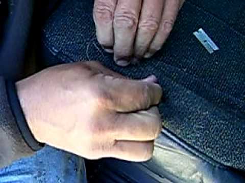 How do you fix cigarette burns in cloth seats?