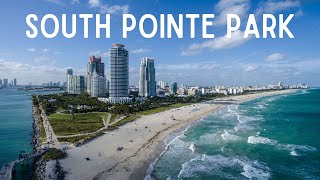 South Pointe Park, Miami Beach from above