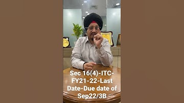 Urgent update on ITC of FY 21-22