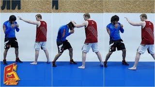 Footwork and defence in boxing
