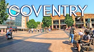 COVENTRY, ENGLAND UK - City Centre Walking Tour (Full video, 4K)
