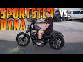 Is the sportster or dyna better for harley wheelies