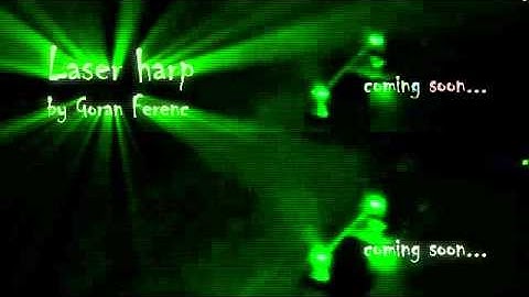 Laser harp by Goran Ferenc - Promo video