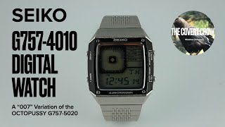 SEIKO DIGITAL WATCH REVIEW| G757-4010 James Bond 007 Octopussy Watch  Variation - YouTube