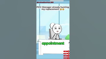 Manager already hunting my replacement 🤔😏 #corporate #skits #animation AC@ThirstyTumblers_Wanda