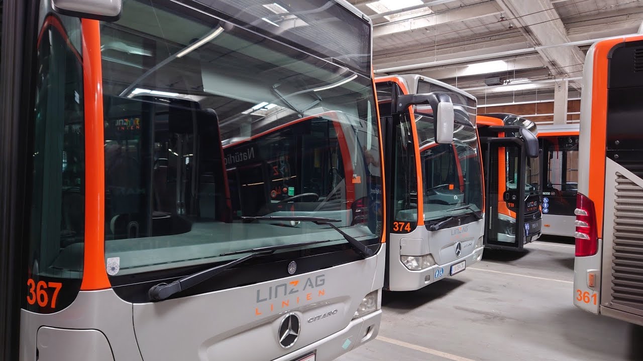 Eine Führung durch die Busremise der LINZ AG LINIEN