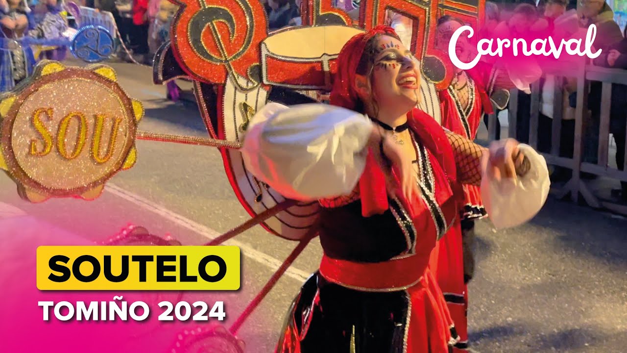 🎉 Comparsa Do BORRALLIÑO de SOUTELO - Salceda de Caselas 🥳 | CARNAVAL de Tomiño 2024 🎭