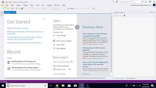 How to Save, Close \& Open a Project in Visual Studio 2017