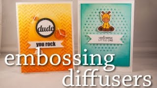 Embossing Diffusers How To + Distress Ink Blending