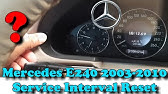 Tutorial Cara Reset Service Yang Terlewat Mercedes Benz W211 - Youtube