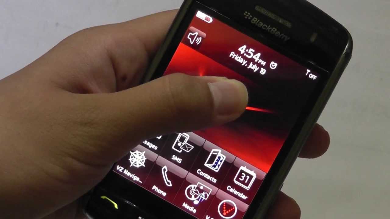 Blackberry Storm Smartphone Review (9530): Unique Touchscreen - YouTube