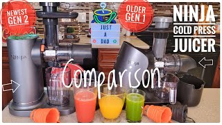 Information Ninja Cold Press Juicer Comparison NEW! JC151 Never Clog vs Gen 1 Older JC101 Guide