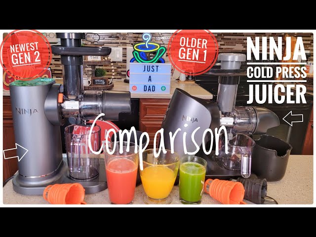 Ninja Cold Press Juicer Comparison NEW! JC151 Never Clog vs Gen 1