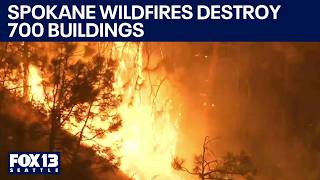 Spokane wildfires destroy hundreds of homes, thousands evacuate | FOX 13 Seattle