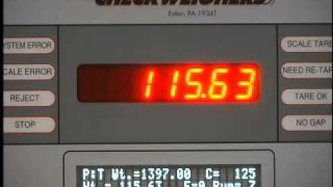 Checkweigher Model CW/10 | Small Boxes