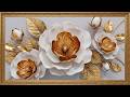 Golden Bloom Elegance ✨ | Luxury Flower Wall Art 4K Screensaver | 7 Hours
