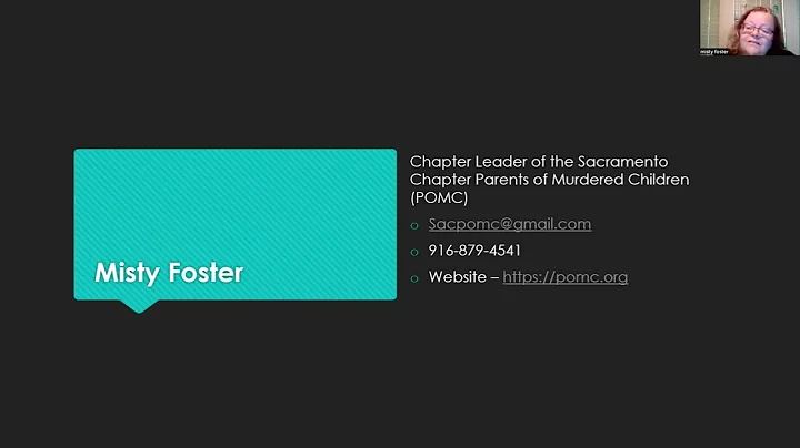 Misty Foster discusses the importance of giving a ...