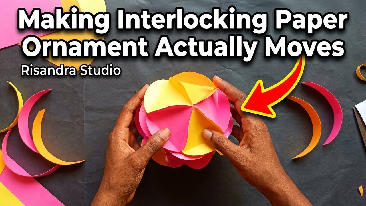 Build a rotating modular paper sculpture with this method