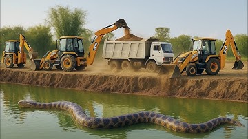 ‼️Jcb 3DX Backhoe Machine || Jcb Hd Video Jcb TATA Truck Loading Video || and Tilling The Soil ‼️