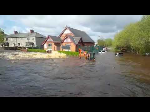 Burst water pipe