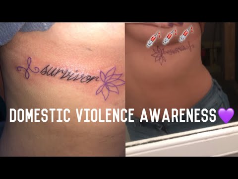 My Domestic Violence Awareness Tattoo - YouTube